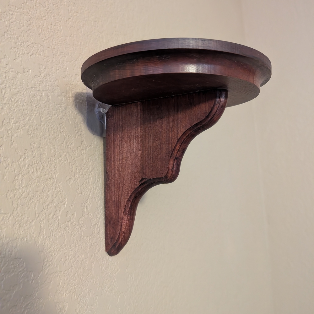 Antique French Wood Shelf, Sconce Style , Display